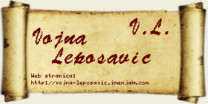 Vojna Leposavić vizit kartica